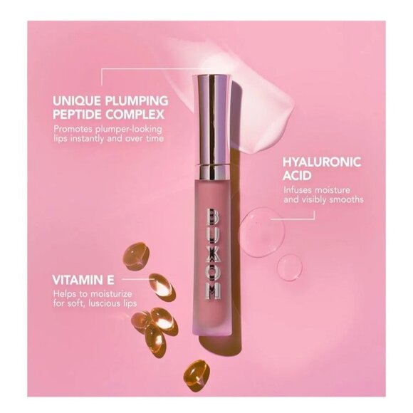2 Pack Buxom Full-On Plumping Lip Cream Pink Lady Hydrating Gloss Peptides Vit E - Picture 13 of 13